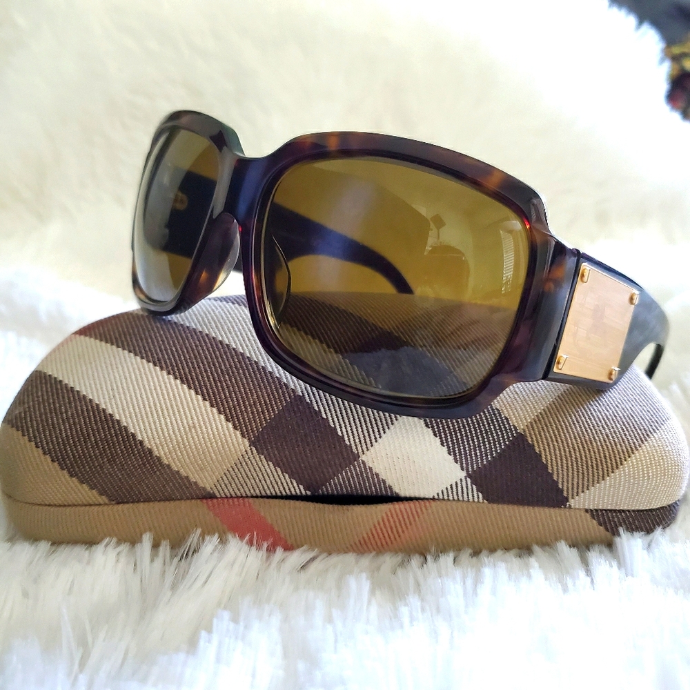 BURBERRY 4034 Brown Tortoise & Gold Sunglasses